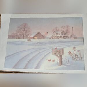 Snow Scene Holiday Card